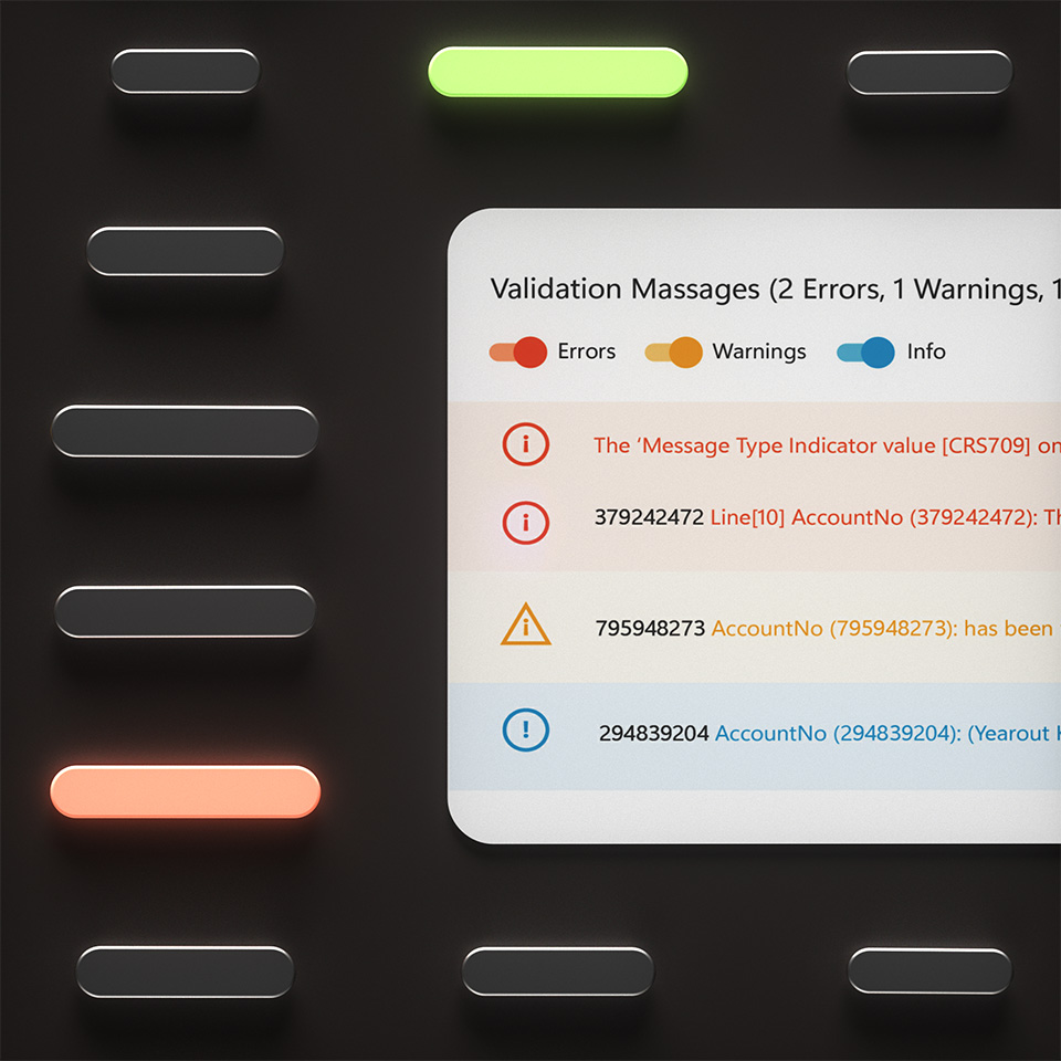 TIN validation feature panel